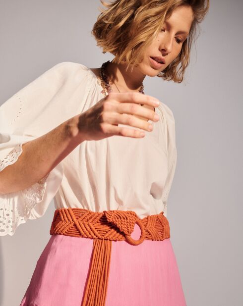 Túnica blanca Adrienne