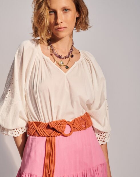 Túnica blanca Adrienne