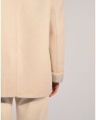 Veste en Laine tailleur Samantha beige