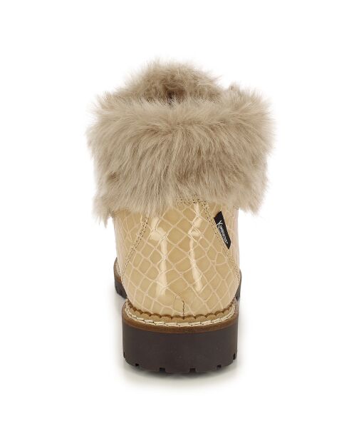 Bottines fourrées Vicky beiges