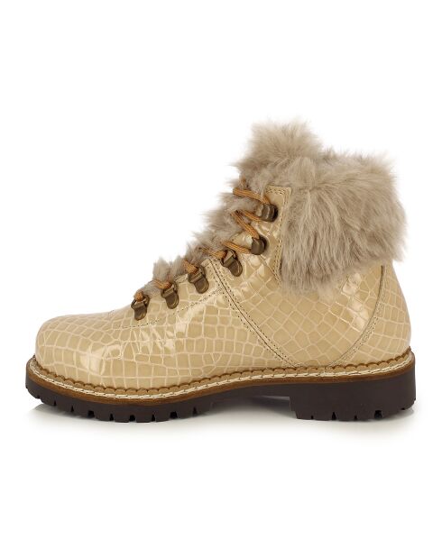 Bottines fourrées Vicky beiges