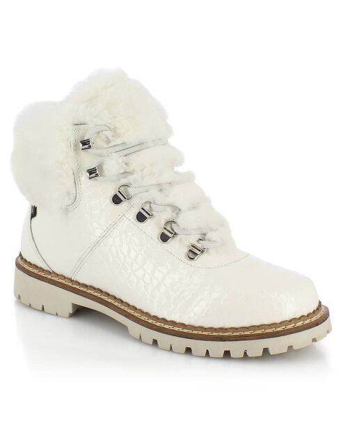 Bottines fourrées Vicky blanches