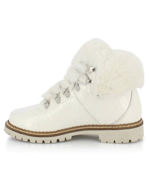 Bottines fourrées Vicky blanches