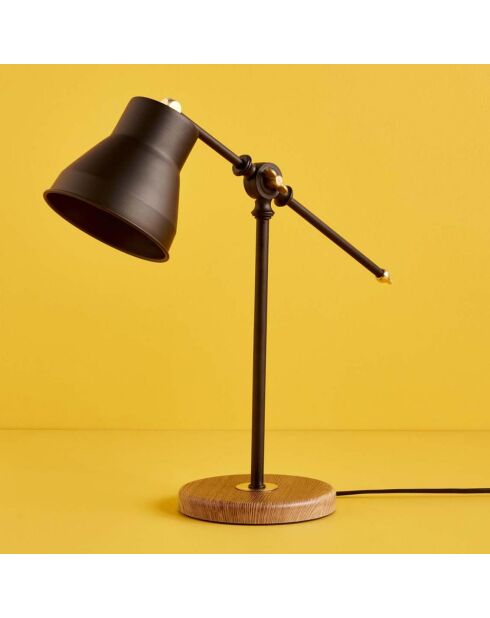 Lampe de table AYD marron - 12x12x45 cm