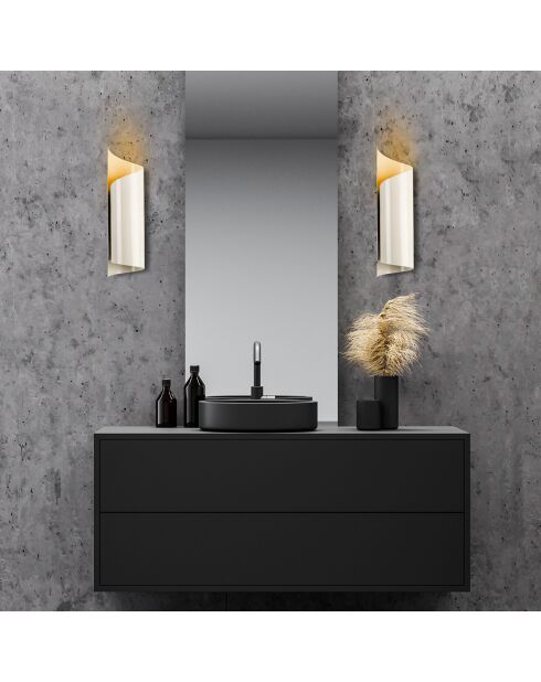 Lámpara de pared crema GMN - 10x16x35 cm