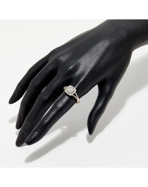 Bague Rosie Diamants 0.25 ct or jaune