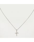 Ma Crosse Twisted Diamonds 0.06 kt witgouden hanger