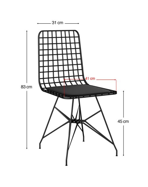 Table & 4 Chaises Nmsymk chêne/noir