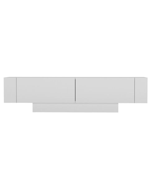 Meuble TV Matera blanc - 150x41.6x31.5 cm