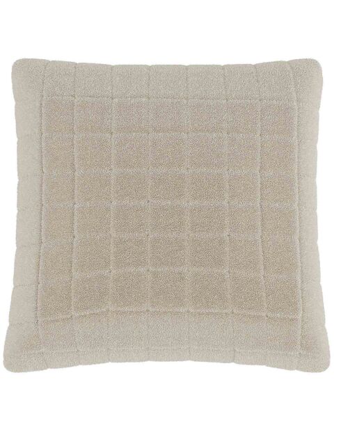 Coussin fourrure Istanbul blanc - 45x45 cm