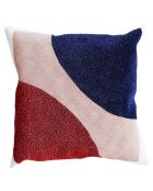 Coussin brodé design moderne Nairobi multicolore - 45x45 cm