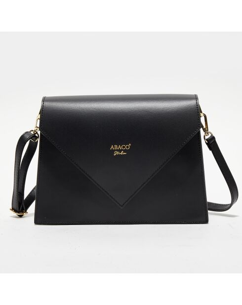 Schwarze Celia Schultertasche aus Leder - 24x19x8 cm