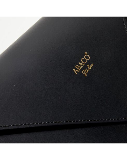 Schwarze Celia Schultertasche aus Leder - 24x19x8 cm