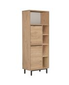 Armoire de salle de bains noyer - 74.8x161.6x35.5 cm