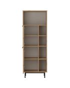 Armoire de salle de bains noyer - 74.8x161.6x35.5 cm