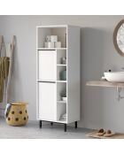 Armoire de salle de bains blanche -  74.8x161.6x35.5 cm