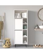 Armoire de salle de bains blanche -  74.8x161.6x35.5 cm