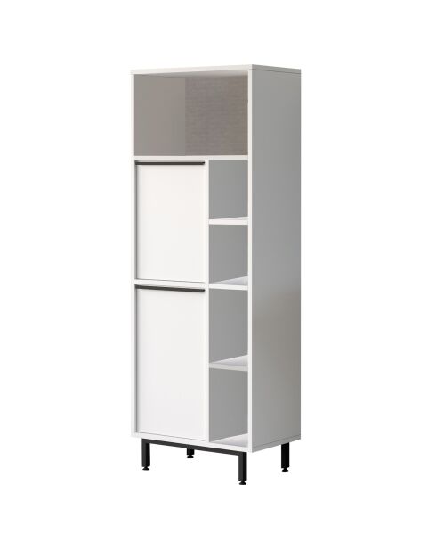 Witte badkamerkast - 74,8x161,6x35,5 cm