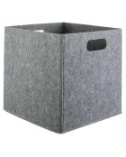 4 organisateurs gris -  24x24x24 cm