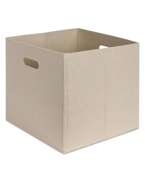 4 organisateurs crème -  25x24x24 cm