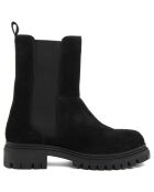 Chelsea Boots en Velours de Cuir Clara noires