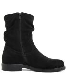Boots en Velours de Cuir Carlota noires
