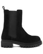 Chelsea Boots en Velours de Cuir Clara noires