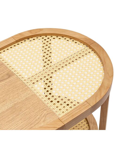 Table d'appoint Nala naturel - 51x55x36 cm