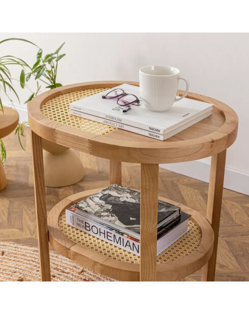 Table d'appoint Nala naturel - 51x55x36 cm