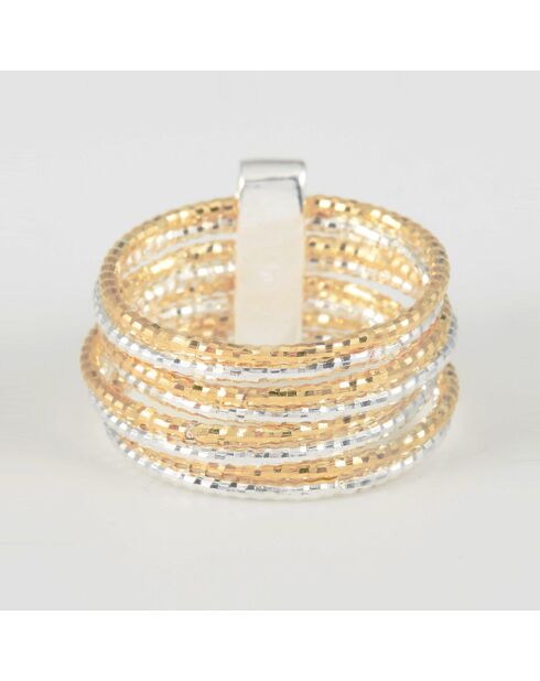 Bague Alcor en Argent  bicolore