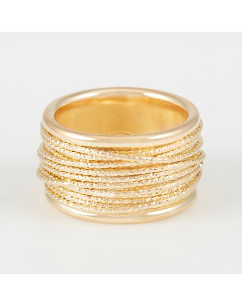 Bague Amos en Argent doré