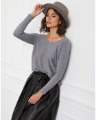 Pull en Cachemire mélangé Jennie gris