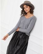 Pull en Cachemire mélangé Jennie gris