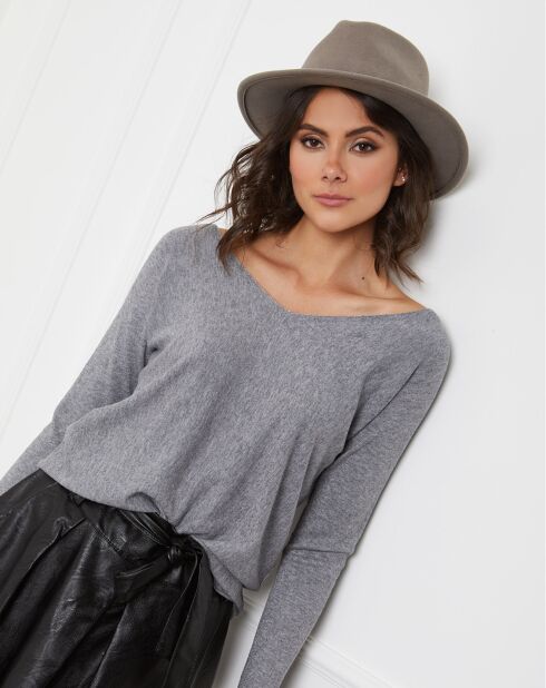 Pull en Cachemire mélangé Jennie gris
