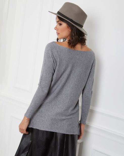Pull en Cachemire mélangé Jennie gris