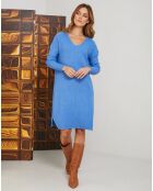 Robe en Laine mélangée Kanal indigo
