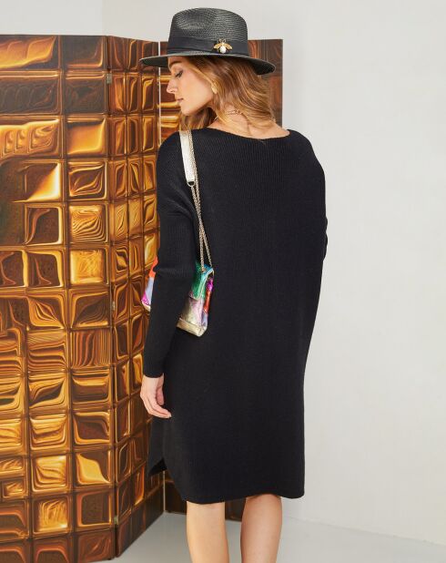 Robe en Laine mélangée Kanal noire