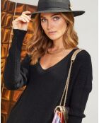 Robe en Laine mélangée Kanal noire