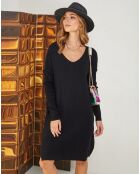 Robe en Laine mélangée Kanal noire