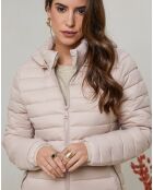 Beigefarbene lange Jacke Eva