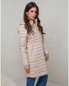Beigefarbene lange Jacke Eva