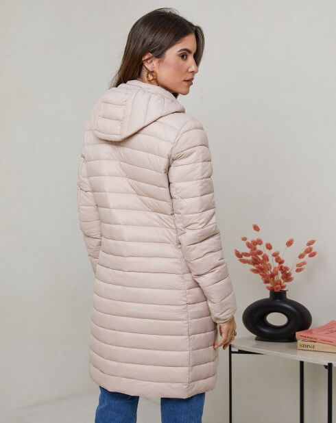 Chaqueta larga Eva beige