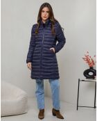 Giacca lunga Eva navy