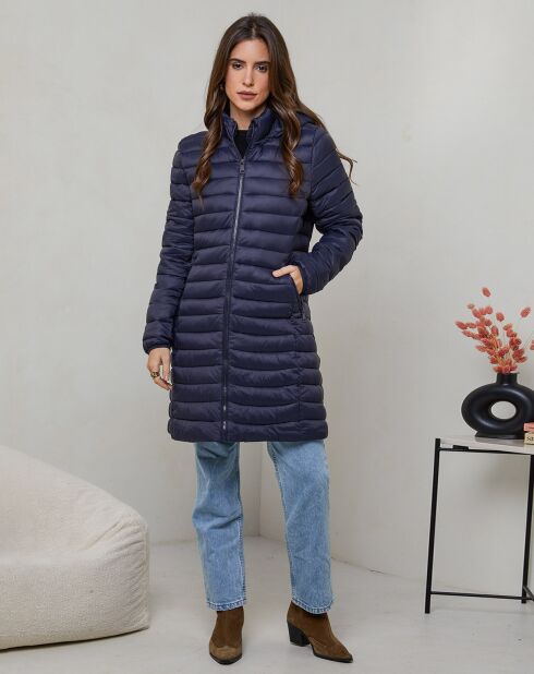 Giacca lunga Eva navy