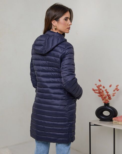 Giacca lunga Eva navy