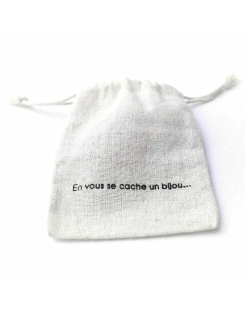 Orecchini Celia Quartz & Chalcedony in ottone dorato