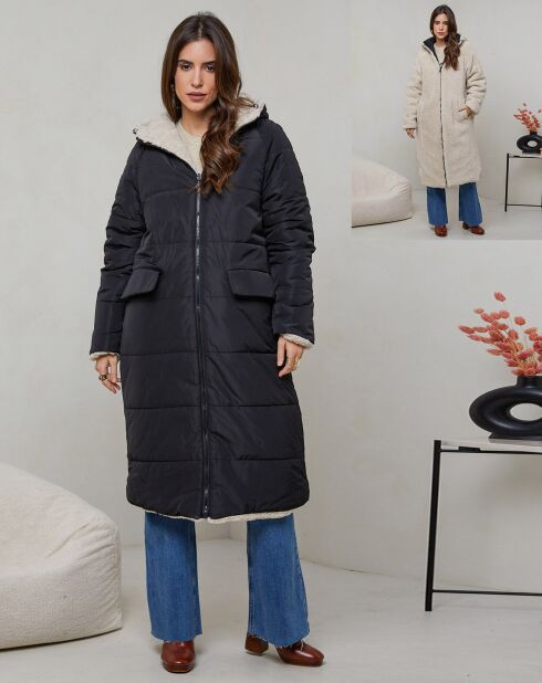 Giacca lunga nera Lola