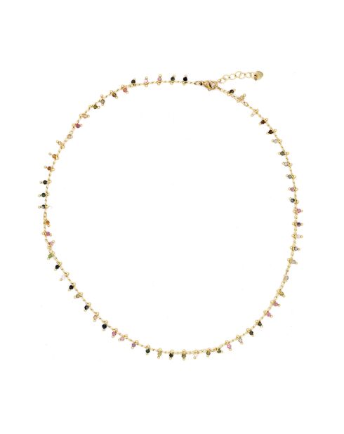 Collier Linn Tourmaline mix en Laiton doré