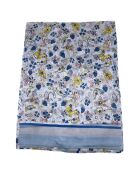 Foulard 100% Soie bleu - 110x190 cm