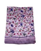 Foulard 100% Soie violet - 110x190 cm